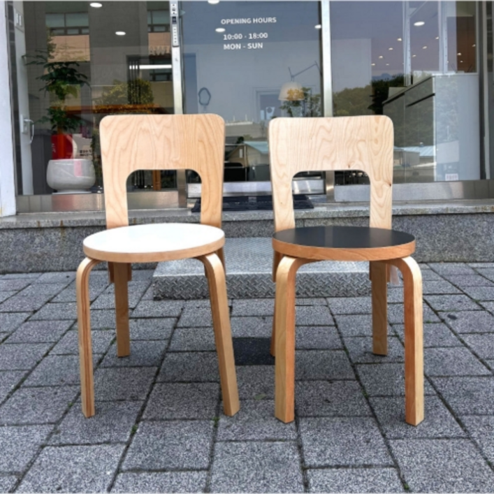 디자인필링 아르텍 chair 66 원목 카페 의자 식탁의자 하이백