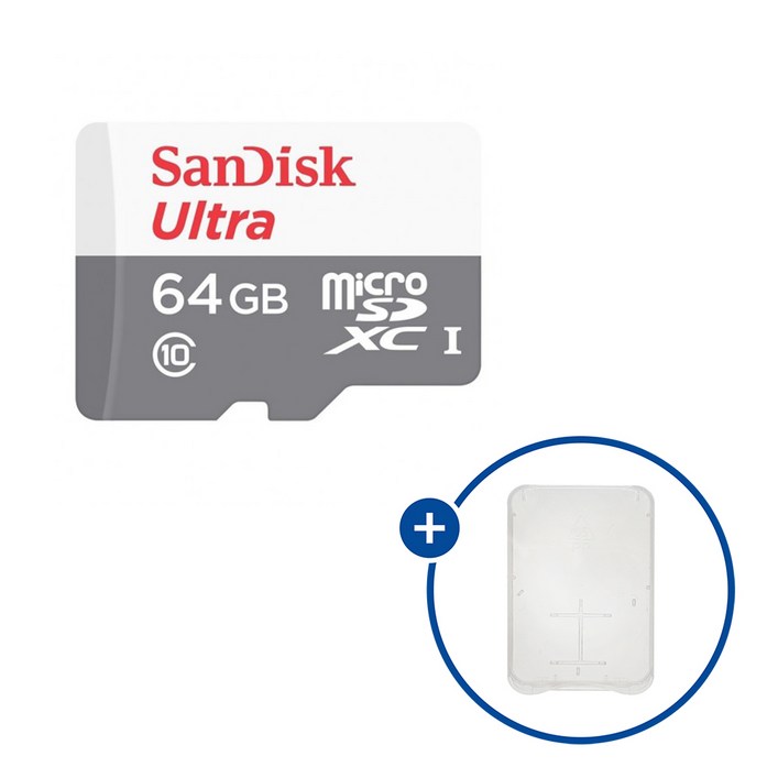 샌디스크 마이크로SD카드 울트라 SDSQUNR64GB SD카드 케이스 샌디스크 마이크로SD카드 울트라 SDSQUNR64GB SD카드 케이스