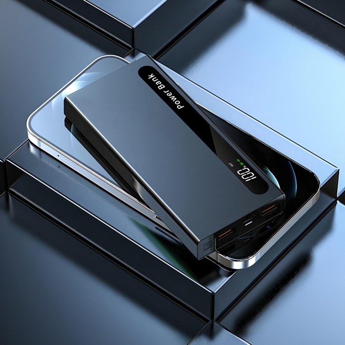 보조 배터리 66W 초고속 충전 30000mAh 대용량 초슬림 휴대용 소형 경량