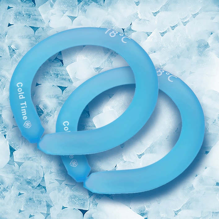11 2025년 생산 4세대 콜드타임 아이스 넥쿨러 넥쿨링 결로 없는 넥밴드, 블루블루, 1개