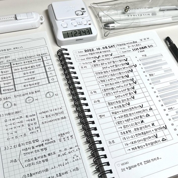 셋어레코드 기억저장폴더 스터디플래너 100DAYS 2개