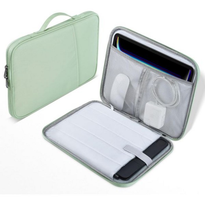 CaseBuy 2024년 13인치 iPad Pro M4 Air M2 M3 2025 12 9 케이스 슬리브 매직 키보드 포함 패딩 여행 휴대 태블릿 가방 커버 액세서리 포켓 네이