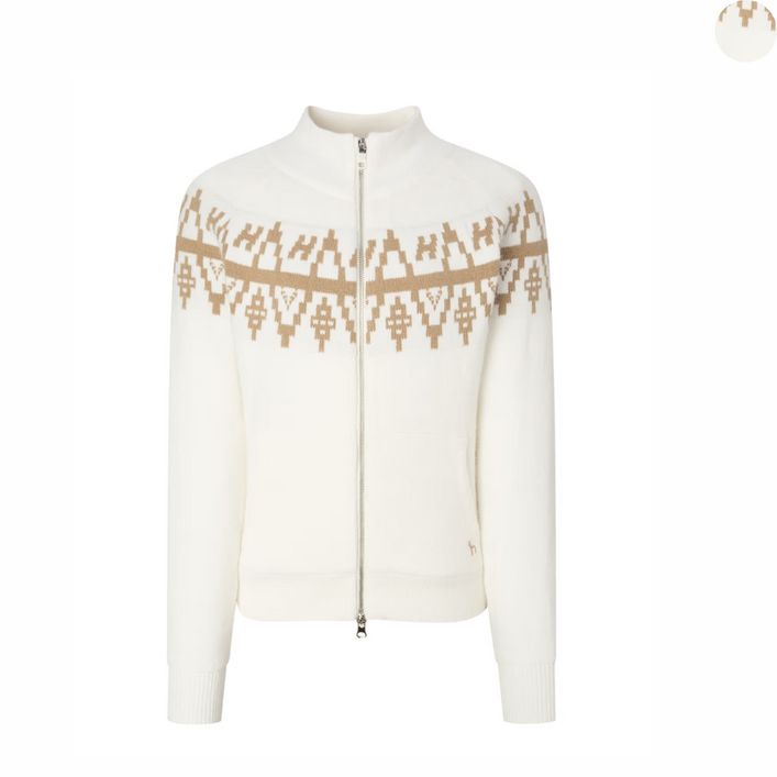 헤지스 여성 노르딕 방풍 니트 점퍼 의류 중년 골프