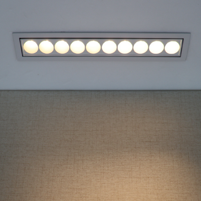 삼팔글로벌 LED 디밍 데코 IoT 멀티 매입등 10구 20W 색온도조절 리모컨 플리커프리 조명