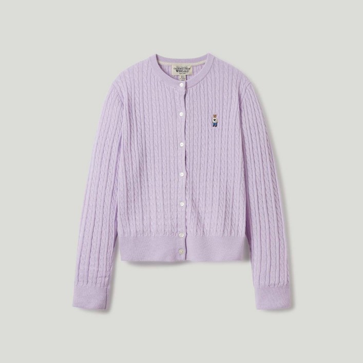 Steve High Gauge Wool Cable Cardigan  WHCKF1225F