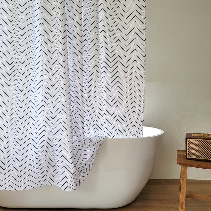 글랑앤 패브릭 방수 욕실 샤워 커튼