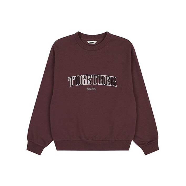 여성TOGETHER 자수 세미 오버핏 맨투맨AO3WTS653WN