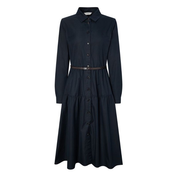 백화점정품 25년NEW 헤지스레이디스 HAZZYS 긴팔 원피스 네이비 HSDR5D803