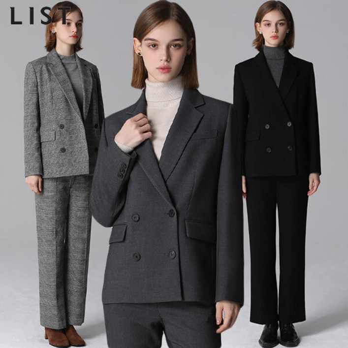 리스트 리스트LIST  포멀 더블 셋업 재킷 택가격308000원