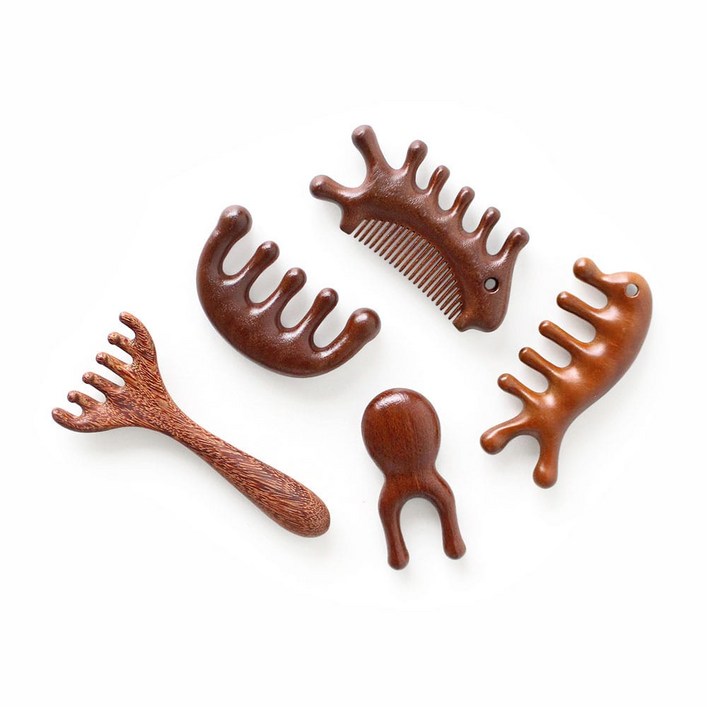 원목 괄사 l 우드 마사지봉 효도 건강선물 나무 손지압기 두피 발 맛사지 스틱 휴대용 경락 괄사빗 판촉물 답례품 머리지압