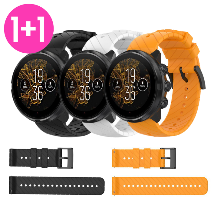 아야 11 순토5 순토7 순토9 호환 밴드 스트랩 시계줄 24mm, 2개