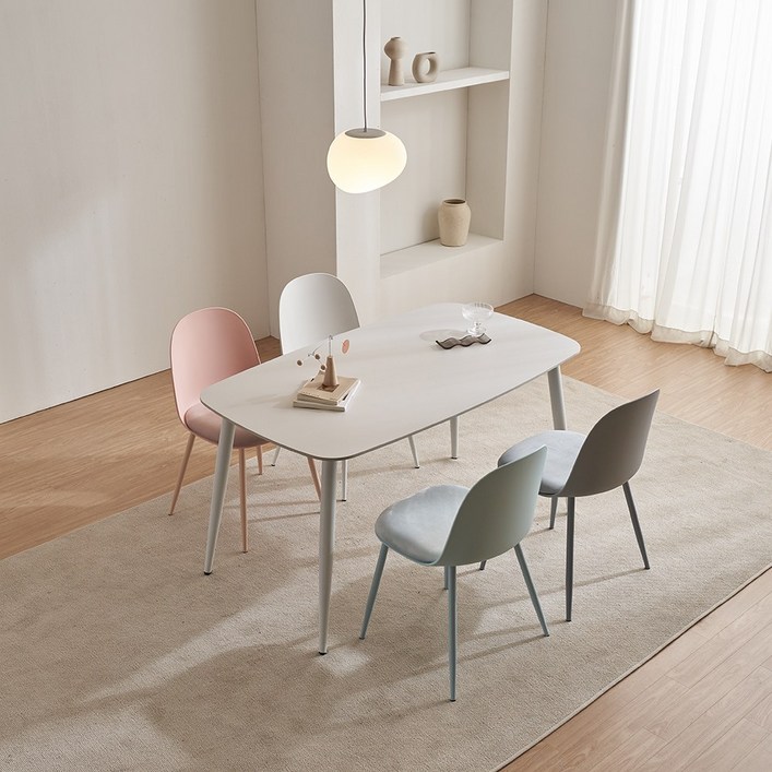 바오트 레테 4인 세라믹 식탁 PP의자 SET