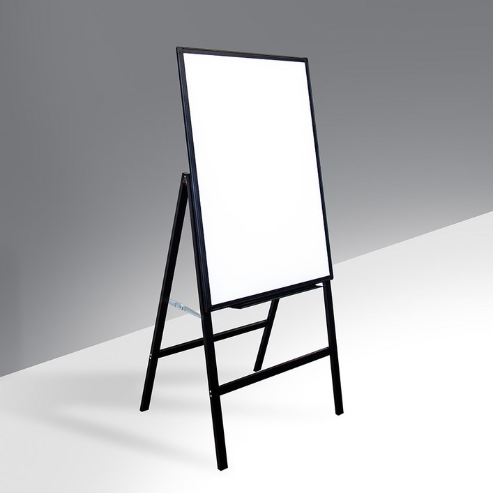 101도 화이트보드 접이식 이젤 칠판 스탠드 자석 이동식 보드판 60X90, 단품