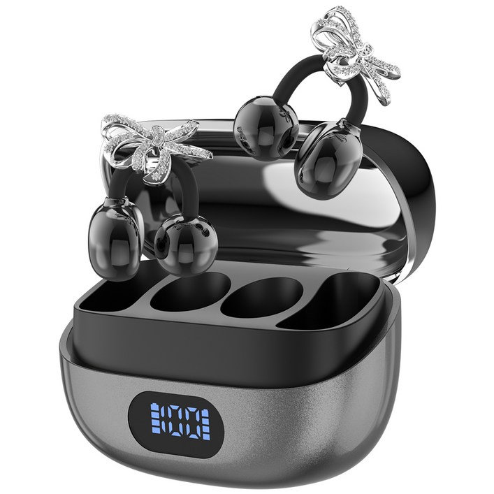 WAPIK 오픈형 무선 블루투스 이어폰 이어커프 귀찌 귀걸이형 고음질 Hi-Fi