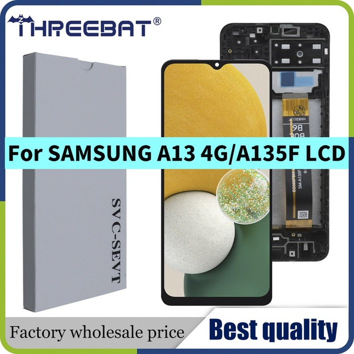 GEEKI 휴대폰 스마트폰 자가 수리 교체 부품 6.6 삼성 호환 A13 LTE A135F A135B A135U LCD 용 4G 디스플레이 터치 스크린 디지타이저 PLS