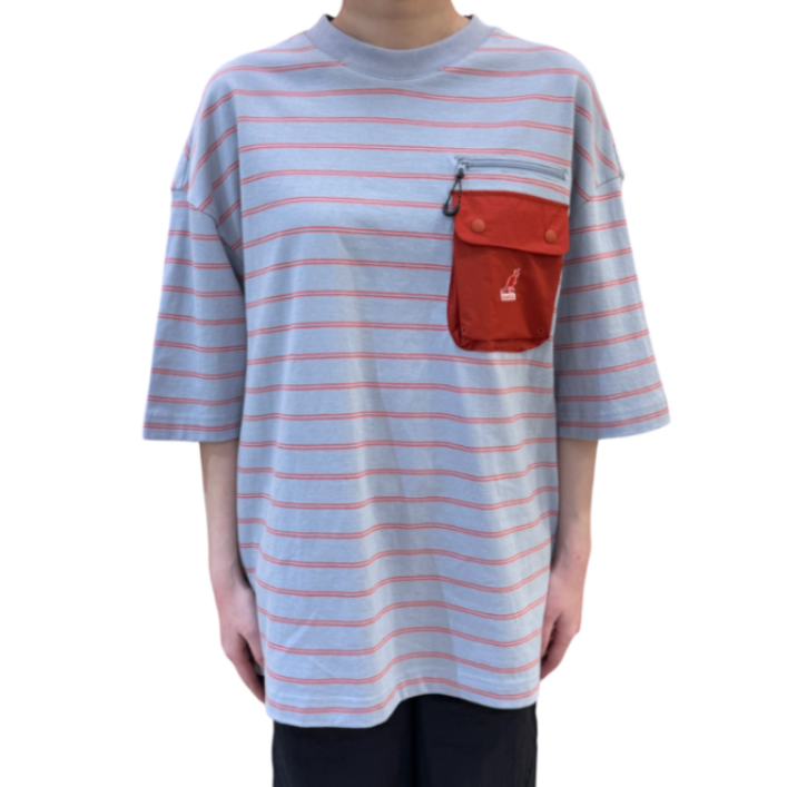 국내정식매장 캉골 반팔 티셔츠 Kangol 패치 포켓 2783 그레이