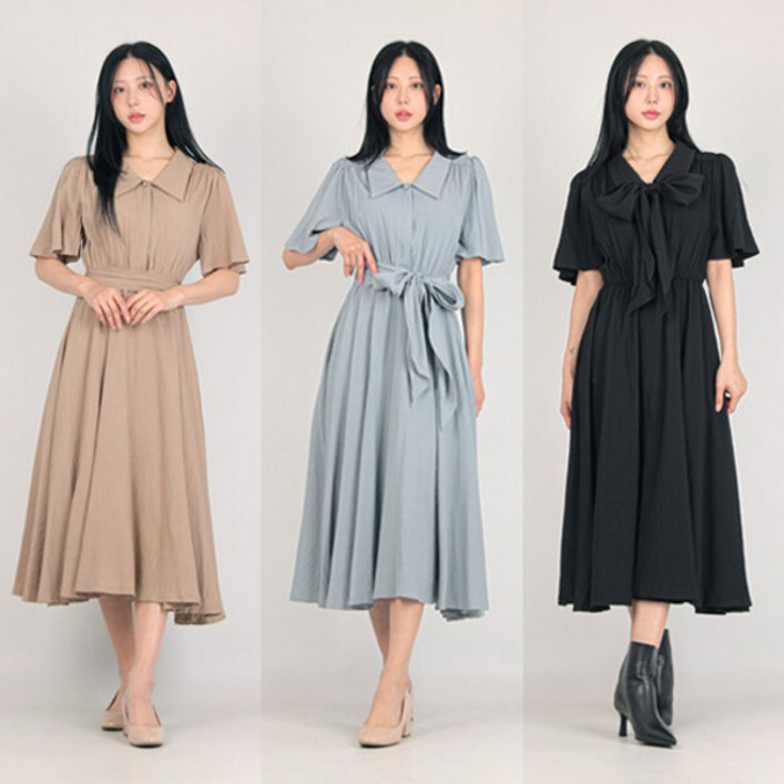 [파슨스] 클래식 벨티드 원피스 (ASSS4OP30)