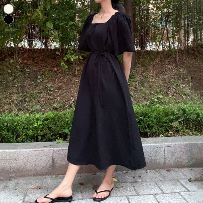 블레스유 여성 오프숄더 스퀘어넥 반팔 롱 원피스 77사이즈 블레스유 여성 오프숄더 스퀘어넥 반팔 롱 원피스 77사이즈