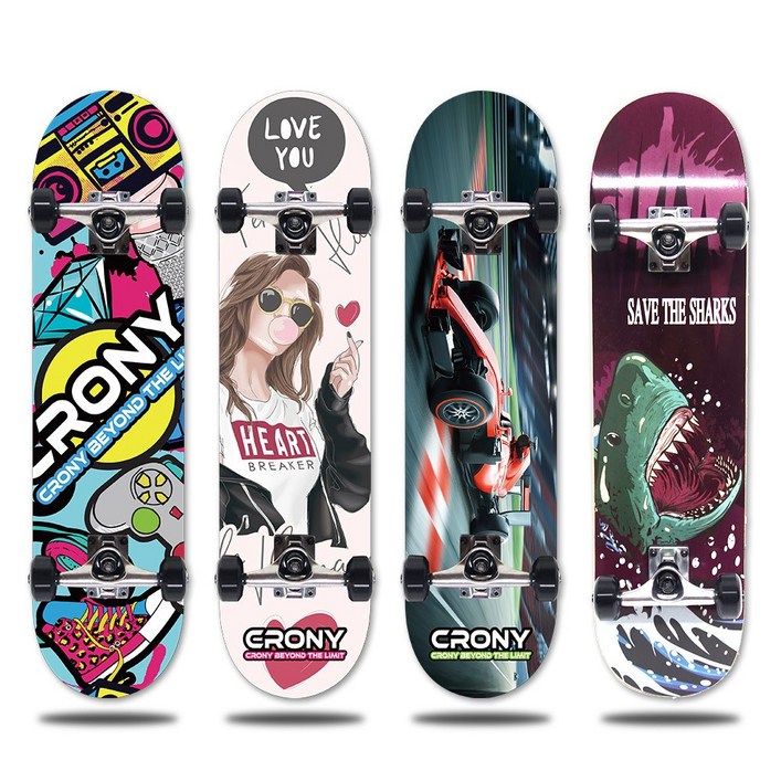크로니 스케이트보드 S3 31인치 보드, 타입2러브핑크, 1개