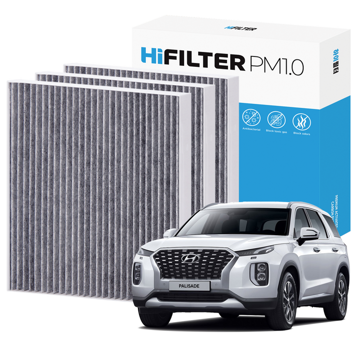 21 하이필터 PM1.0 활성탄 자동차 에어컨필터 현대