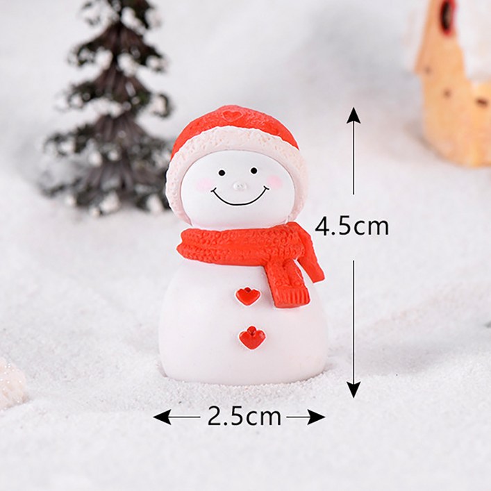 200종 크리스마스 미니어처 꾸미기 산타 루돌프 트리 장식 소품 피규어