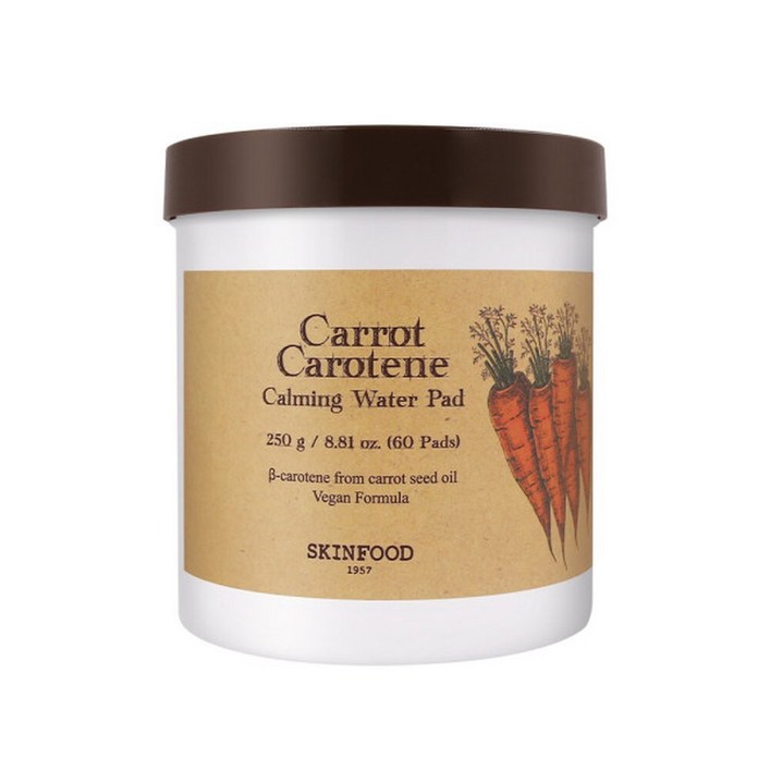 스킨푸드 캐롯 카로틴 카밍 워터 패드 60매
