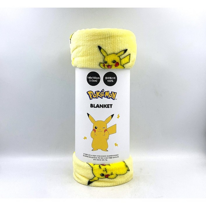 포켓몬 피카츄 패턴 담요 140x100cm