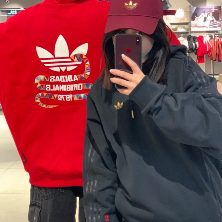 아디다스 오리지널 1972 LNY 후드티 블랙 KA0819 레드 KA0820