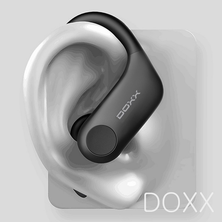 DOXX 블루투스 이어폰 완전 무선 귀걸이형 이어버드 운동용 스포츠형 헬스장 DX-RING7 사은품증정