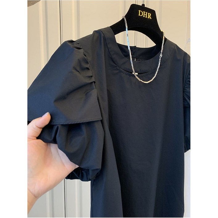 델리민 베이직 볼륨 퍼프 블라우스