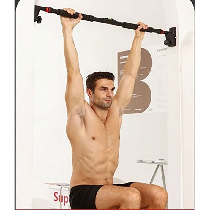 원앤니즈 문틀 턱걸이 운동기구, (소)74~95cm