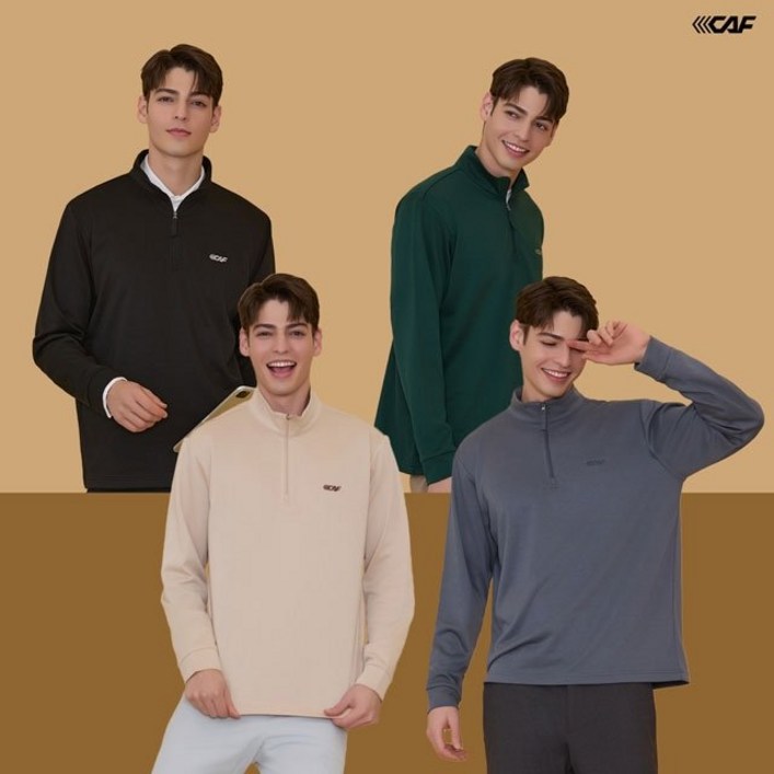 쇼핑엔티 MD추천 르까프 최종가 데일리 집업 티셔츠 4종, 남성