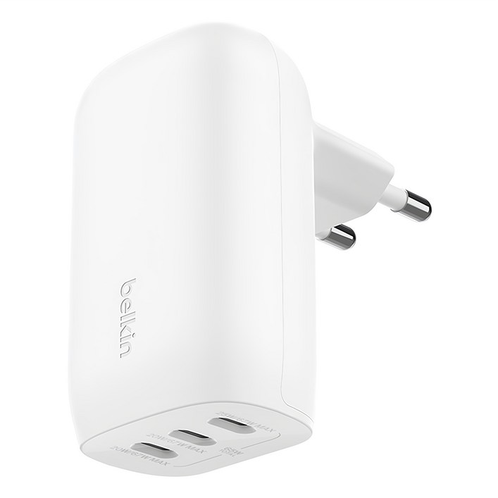 벨킨 67W 트리오 USBC PPS 고속 충전기, 화이트, 1개