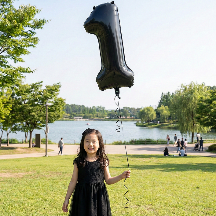 이벤트홀릭 헬륨 완제품 초대형 숫자풍선 40인치