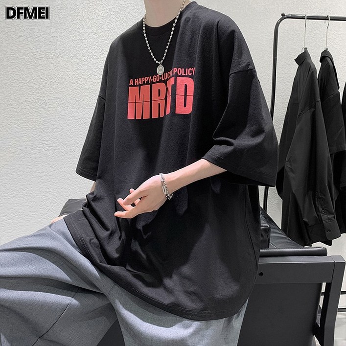 DFMEI 남자 반팔 반팔 남성복