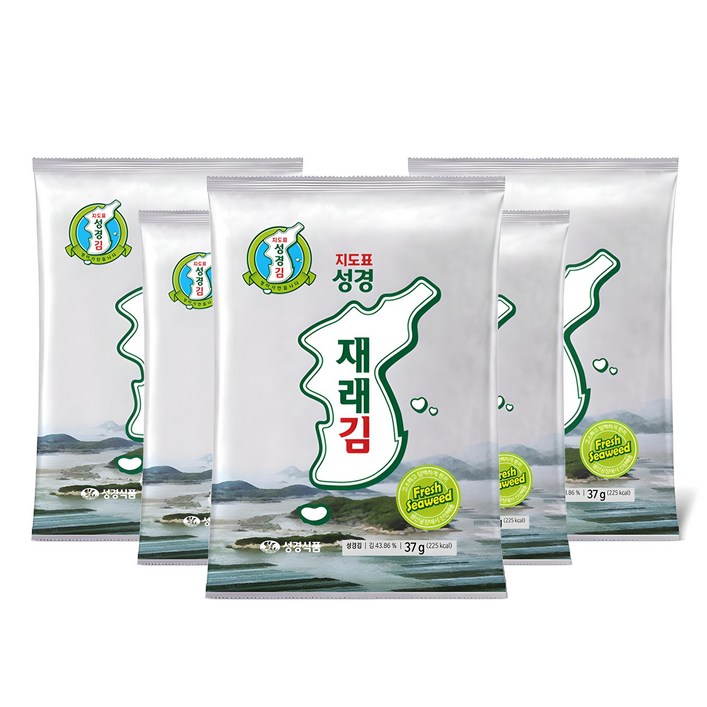 지도표성경 재래 전장김, 37g, 5개