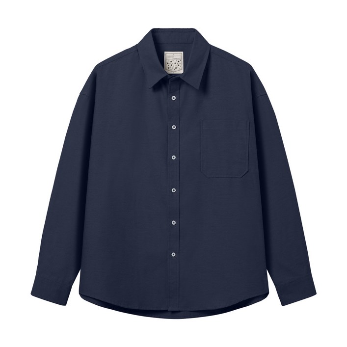 모니즈 오버핏 옆트임 옥스포드 긴팔 셔츠 루즈핏 남방 SHT407