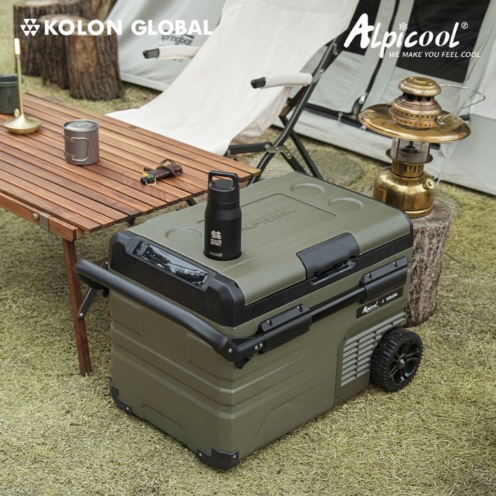 코오롱 공식판매 알피쿨 X시리즈 정품 캠핑 차량용 냉장고 블루투스 휴대 이동식 차박 냉장 낚시 화물