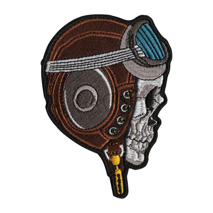 컴퓨터자수 찍찍이 밀리터리 패치 와펜 SKULL 3종  689000EA (1EA)