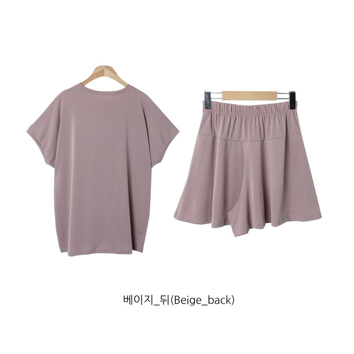 야나폴 치마바지티셔츠 SET 찰랑찰랑 쿨링 플레어핏