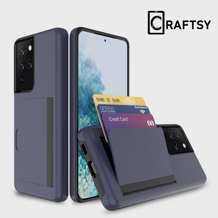 Craftsy 삼성 S21S22S23S24S25 시리즈 폰케이스 카드지갑 3장수납 케이스