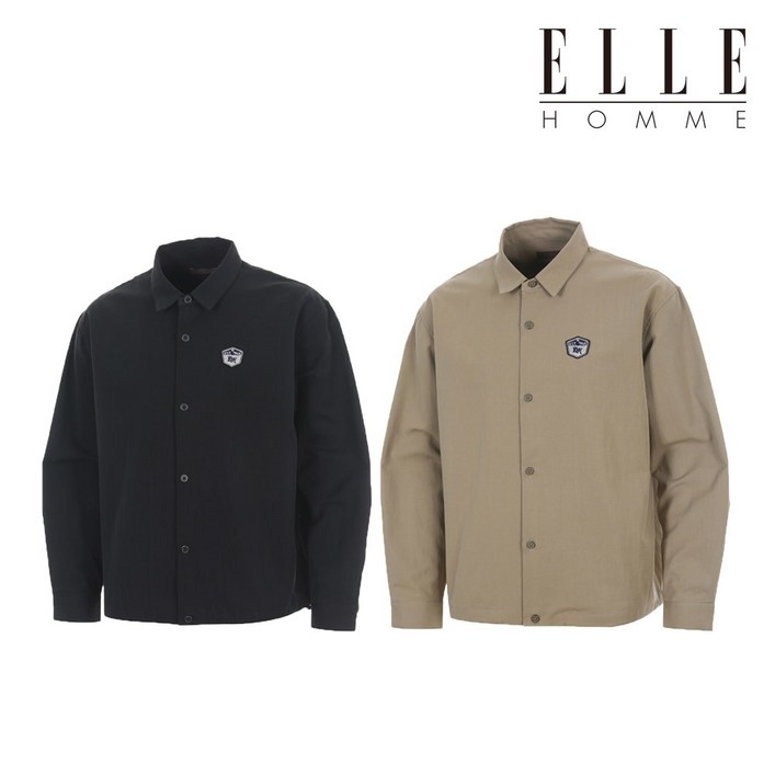 엘르 남성 코튼혼방 밑단 스트링 하이브리드 셔츠자켓 11420 4