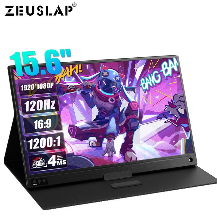 ZEUSLAP 제우스랩 15.6inch 120hz IPS 휴대용 모니터 DEX 모니터 초경량 초슬림 휴대 포터블 모니터 P15A120hz