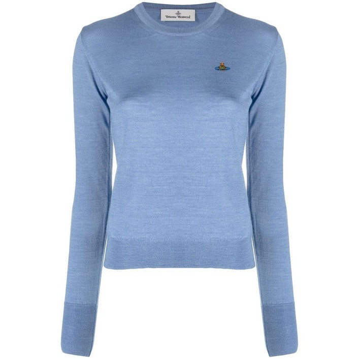 비비안웨스트우드 구체 자수 파인 니트 스웨터