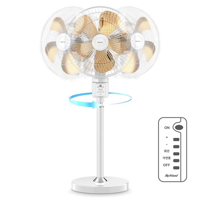 마이프랜드 20인치 대형 선풍기 듀얼헤드 업소용 산업용 MFD100