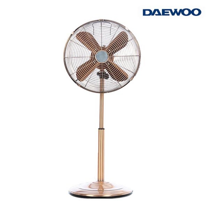 [이월상품 특가할인]대우 엔틱 메탈 인테리어 스탠드선풍기 14형 DWF-RS414MC 골드, DWF-RS414MC 골드