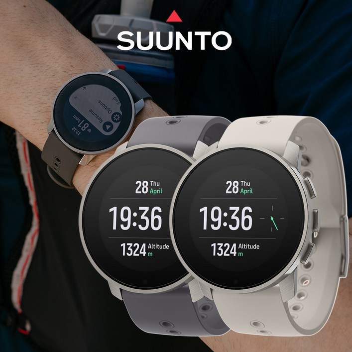 순토9 피크 프로 티타늄 슬레이트 티타늄 샌드 스트랩4종보관함필름