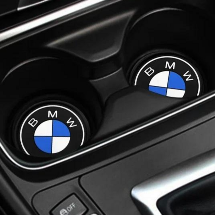 BMW 호환 차량용품 컵홀더 받침대 패드 최고급 실리콘 소재 2개입 세트 고객커스텀 에테르넬 국내 각인 주문제작