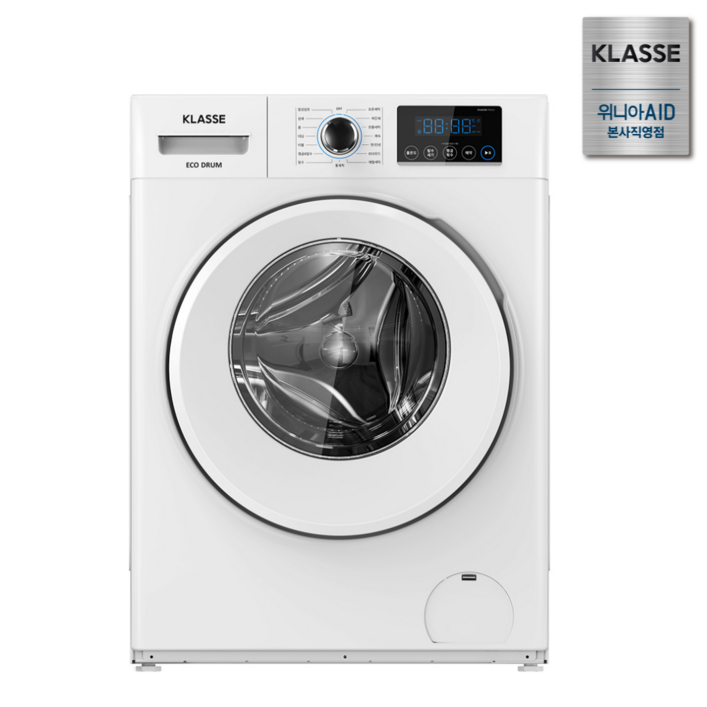 10환급가전 위니아 클라쎄 드럼 세탁기 WDF908SWDBAK 8kg 화이트 1등급 소형 원룸 1인가구 빌트인형