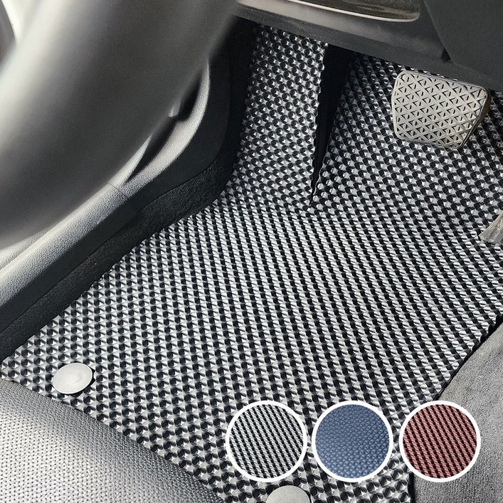 다온 카매트 3D 고무 엠보싱 벌집매트 자동차 고무발판 쌍용 KGM 티볼리 에어